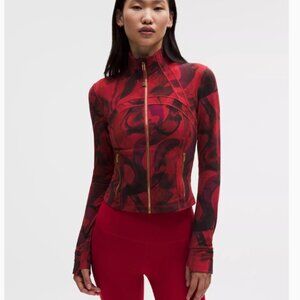 Lululemon Lunar New Year Define Cropped Jacket Nulu Lunar Plumes Red Multi 10